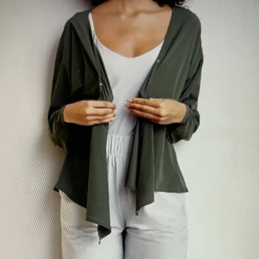 ADAY "That's a Wrap" Olive Green Top is 5 Tops in One!! New w/o Tags! Size Small